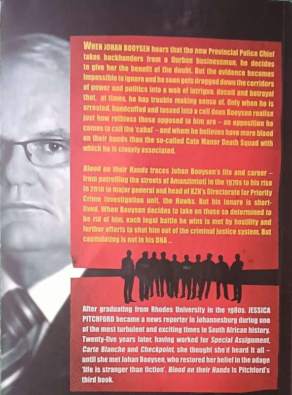 Blood on Their Hands - General Johan Booysen - by Jessica Pitchford - Softcover - 209 pages