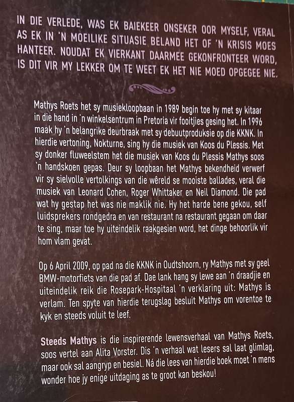 Steeds Mathys - Mathys Roets - My Storie - Softcover - 229 pages