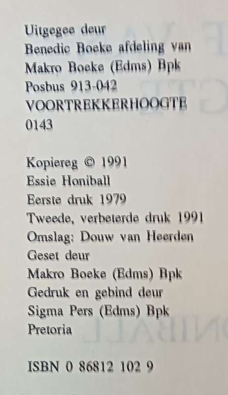 Ek leef van Vrugte - Essie Honiball - Hardcover - 403 pages