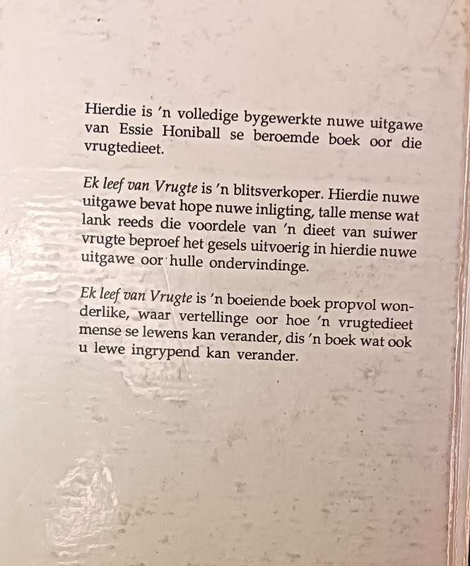 Ek leef van Vrugte - Essie Honiball - Hardcover - 403 pages