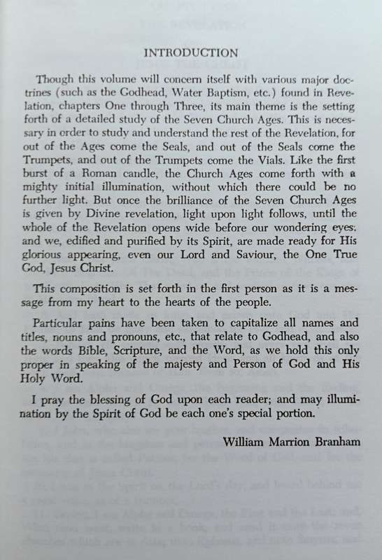 An Exposition of the Seven Ages of the Church - William Marrion Branham - Softcover - 381 pages