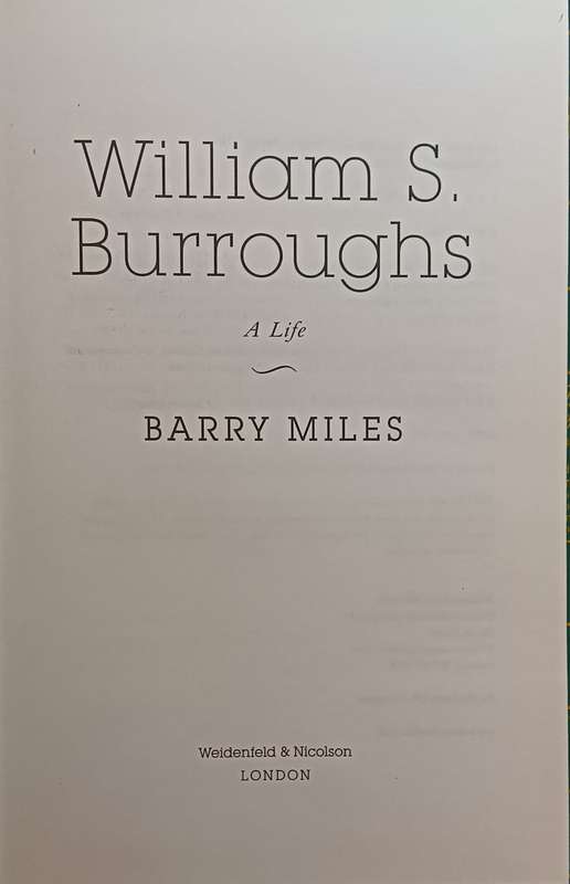 William S. Burroughs - A Life- Hardcover - 718 pages
