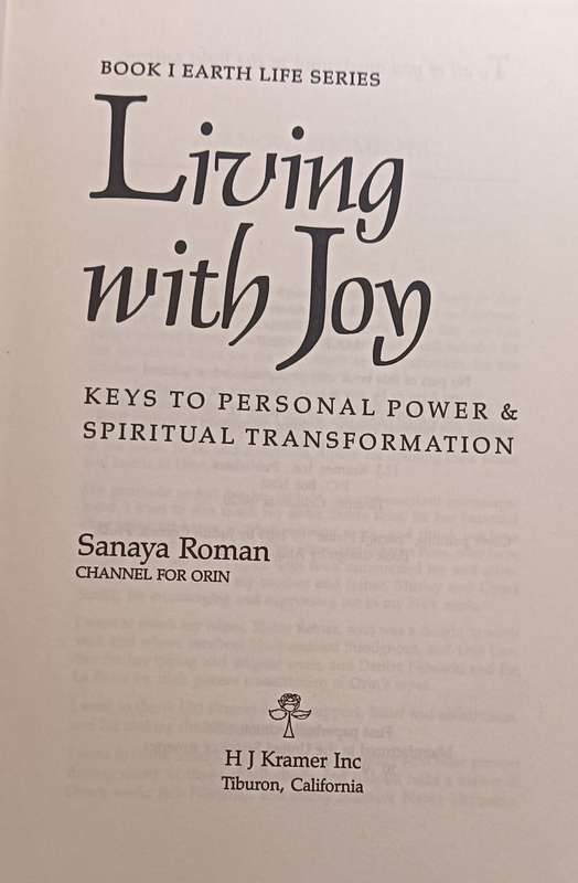 Living with Joy - Sanaya Roman - Softcover - 195 pages