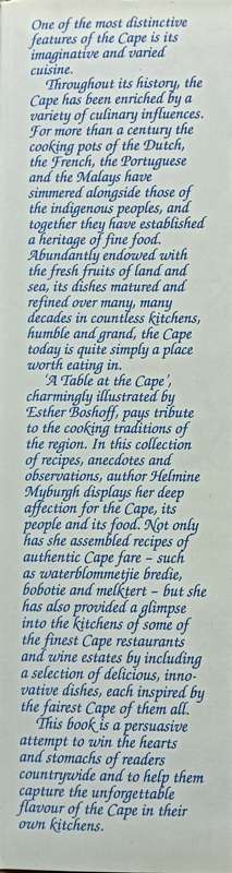 A Table at the Cape - Hermine Myburgh - Hardcover - 144 pages