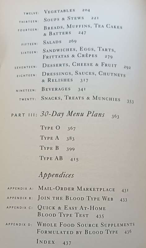 Cook Right for Your Type - Dr. Peter J.D. Adamo with Catherine Witney - Softcover - 449 pages