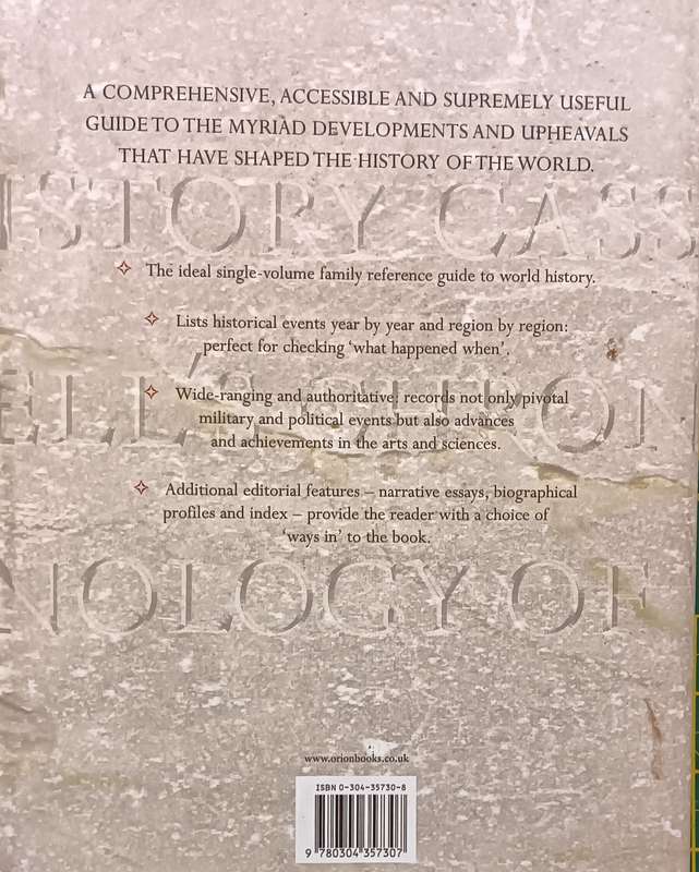 Cassell's Chronology of World History - Hardcover - 767 pages
