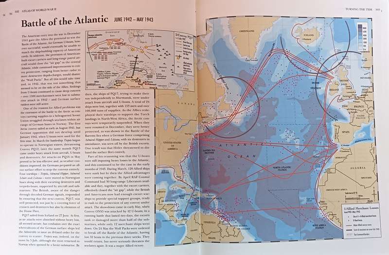 The Viking Atlas of World War 11 - John Pimlott & Alan Bullock - Hardcover - 224 pages