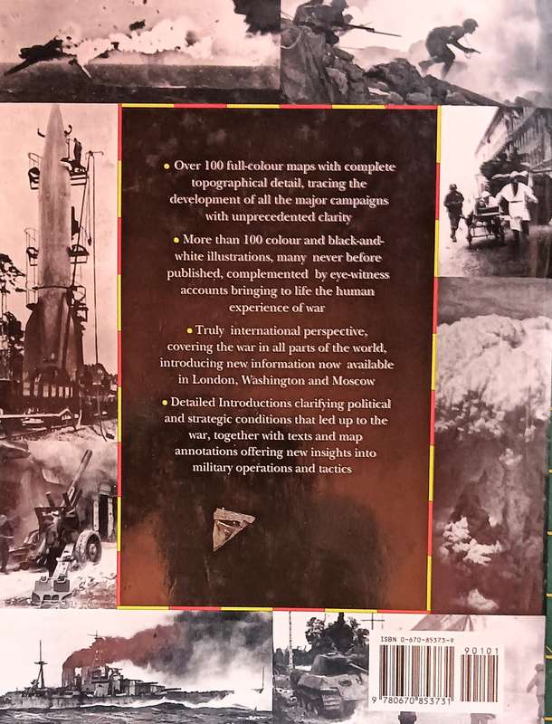 The Viking Atlas of World War 11 - John Pimlott & Alan Bullock - Hardcover - 224 pages