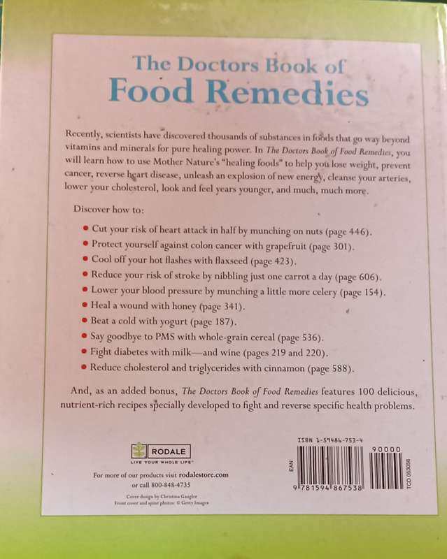 The Doctors Book of Food Remedies - 100s of Tips - Selene Yeager - Hardcover - 707 pages