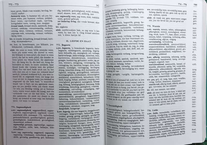 Pharos Tesourus van Afrikaans - L.G. de Stadler & A. de Stadler - Hardcover with CD Rom - 863 pages