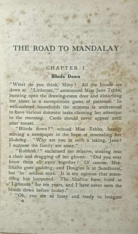 The Road to Mandalay - A Tale of Burma - B.M. Croker - Hardcover - 335 pages