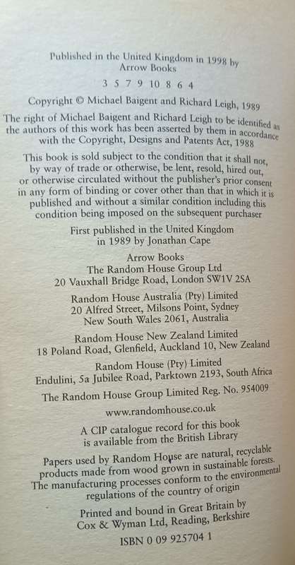 The Temple and the Lodge - Michael Baigent and Richard Leigh - Softcover - 414 pages