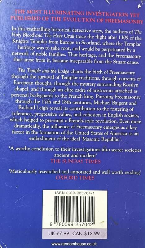 The Temple and the Lodge - Michael Baigent and Richard Leigh - Softcover - 414 pages