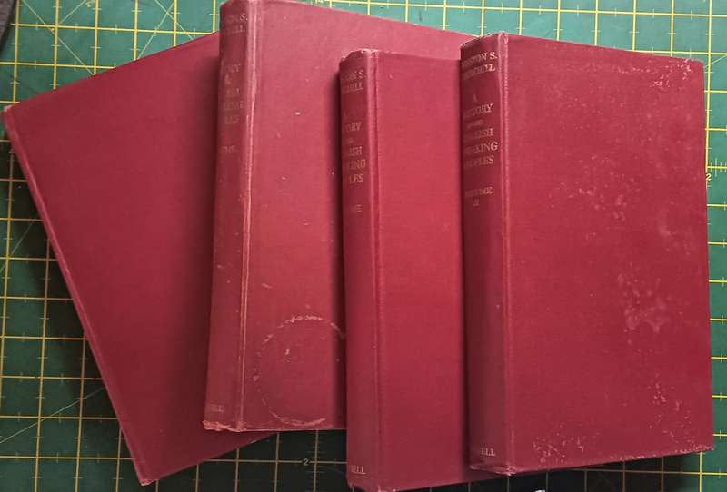 CHURCHILL`S HISTORY OF THE ENGLISH-SPEAKING PEOPLES IN FOUR VOLUMES - HARDCOVER