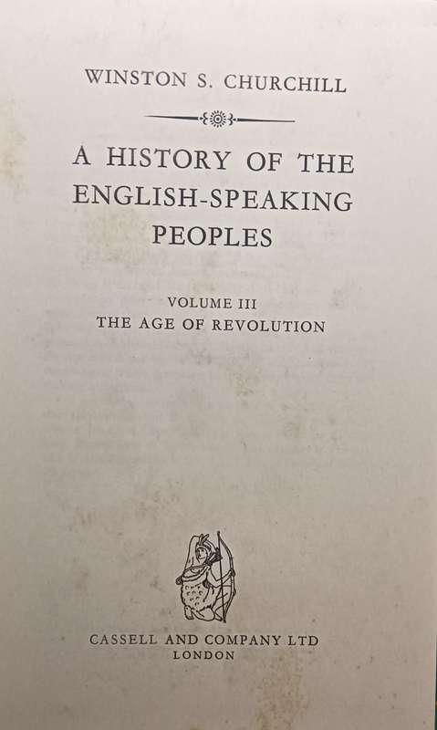 CHURCHILL`S HISTORY OF THE ENGLISH-SPEAKING PEOPLES IN FOUR VOLUMES - HARDCOVER