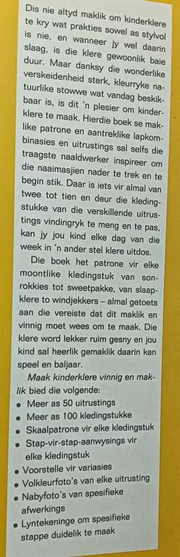 Maak Kinderklere Vinnig en Maklik - Fransie Snyman - Softcover - 96 pages