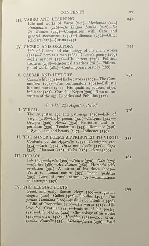 The Literary History of Rome - J. Wight Duff & A.M. Duff  Softcover - 543 pages