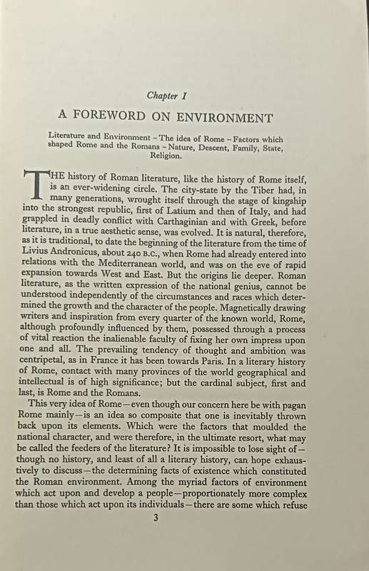 The Literary History of Rome - J. Wight Duff & A.M. Duff  Softcover - 543 pages
