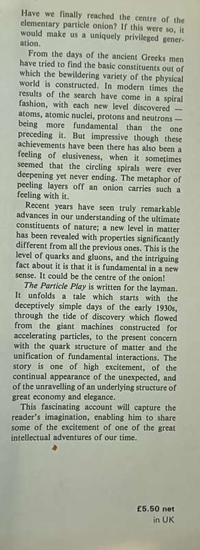 The Particle Play - J.C. Polkinghorne - Hardcover - 138 pages