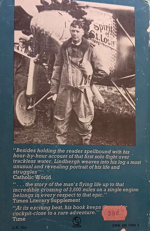 The Spirit of St. Louis - Charles Lindbergh - Softcover - 251 pages