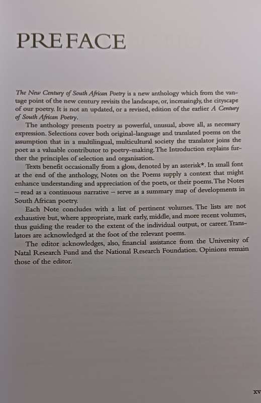 the New Century of South African Poetry - Edit. Michael Chapman - Softcover - 515 pages