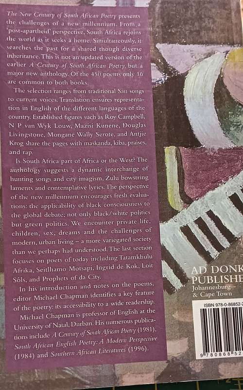 the New Century of South African Poetry - Edit. Michael Chapman - Softcover - 515 pages