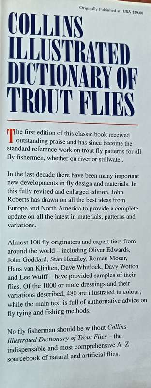 Collins Illustrated Dictionary of Trout Flies - John Roberts - Hardcover - 240 pages