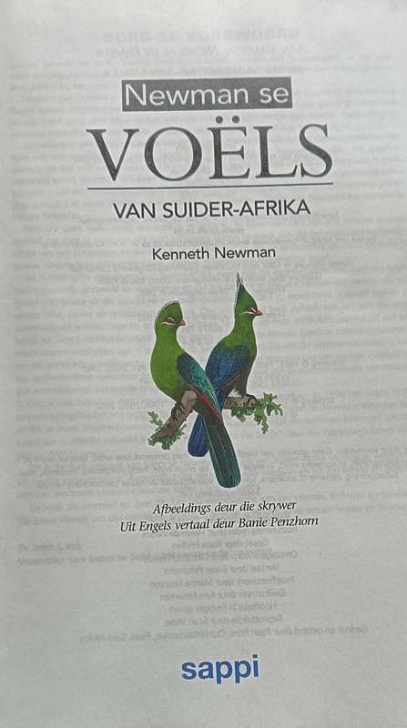 Newman se Voëls van Suider-Afrika - Kenneth Newman - Softcover - 526 pages