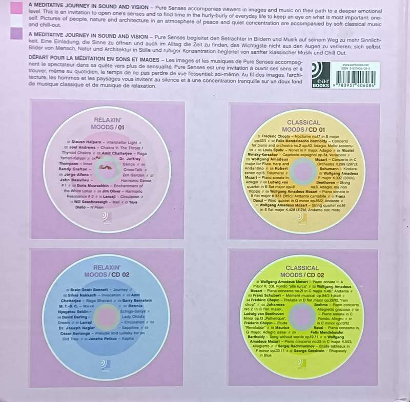 Pure Sense - A Meditative Journey in Sound and Vision - Hardcover - 108 pages & 4 CD's