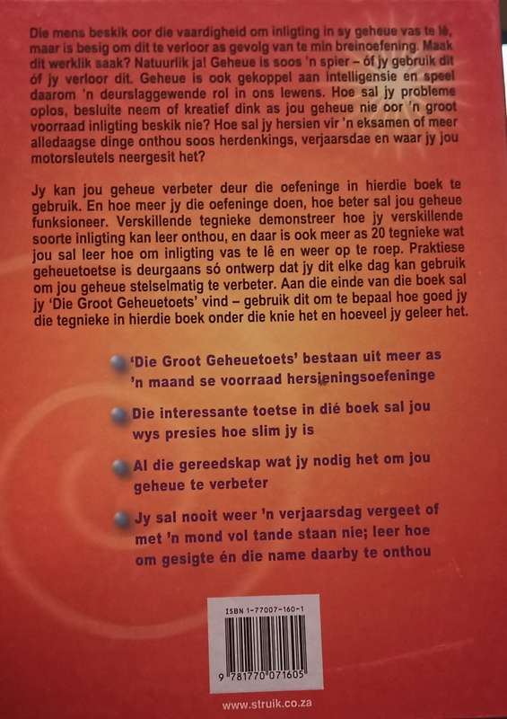 Verbeter Jou Geheue - Robert Allen - Hardcover - 160 pages