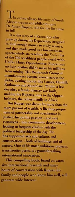 Anton Ruper a Biography - Ebbe Dommisse - Hardcover - 463 Pages