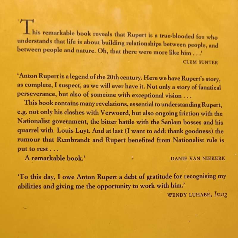Anton Ruper a Biography - Ebbe Dommisse - Hardcover - 463 Pages