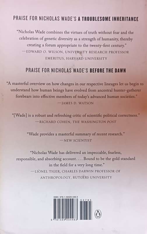 A Troublesome Inheritance - Genes, Race and Human History - Nicholas Wade - Hardcover - 278 pages