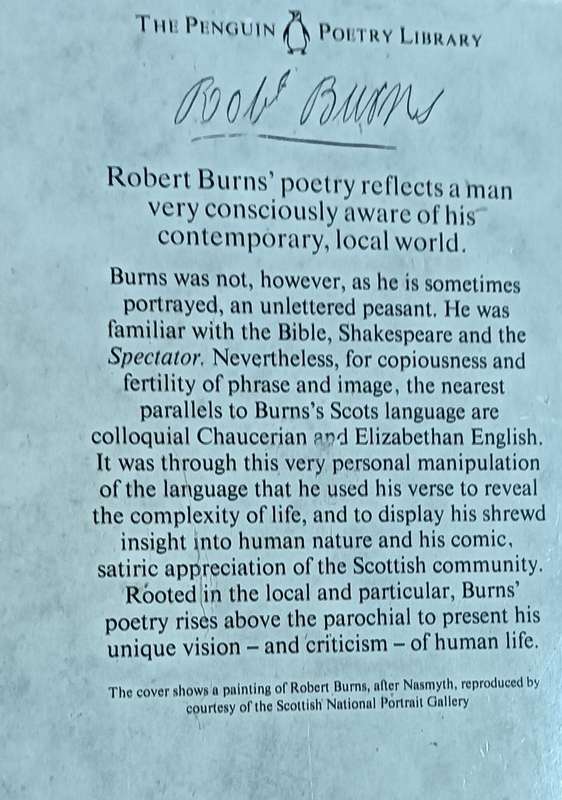 Burns - The Penguin Poetry Library - Softcover - 272 pages