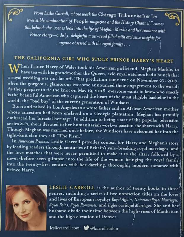 The American Princess - Leslie Carroll - Softcover - 232 pages