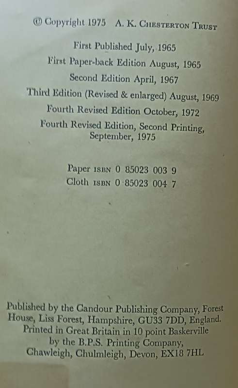 The New Unhappy Lords - AK Chesterton - Softcover - 255 pages