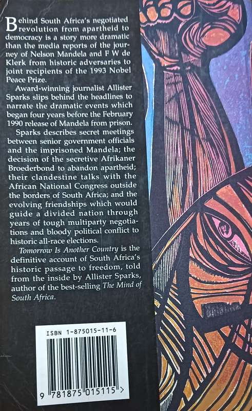 Tomorrow is Another Country - Allister Sparks - Softcover - 254 pages