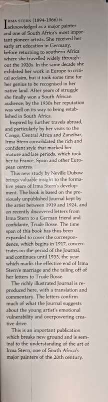 Paradise - The Journal and Letters (1917-1933) of Irma Stern - Neville Dubow - Hardcover - 112 pages