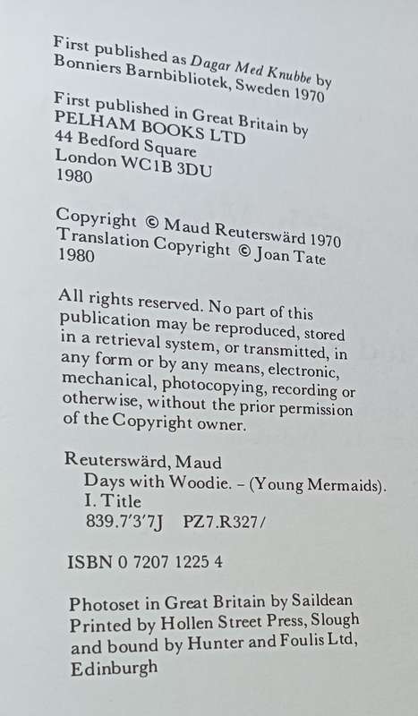 Days with Woodie - Maud Reuterward - Hardcover - 94 pages