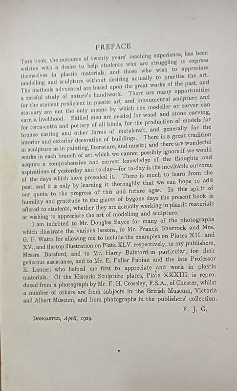 Modelling & Sculpture - F.J. Glass- Hardcover - 140 pages
