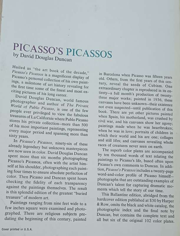 Picasso's Picassos - David Douglas Duncan - Softcover - 159 pages