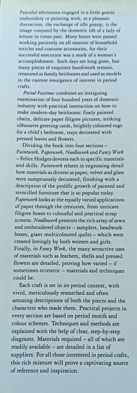 Period Pastimes - Felice Hodges - Hardcover - 189 pages