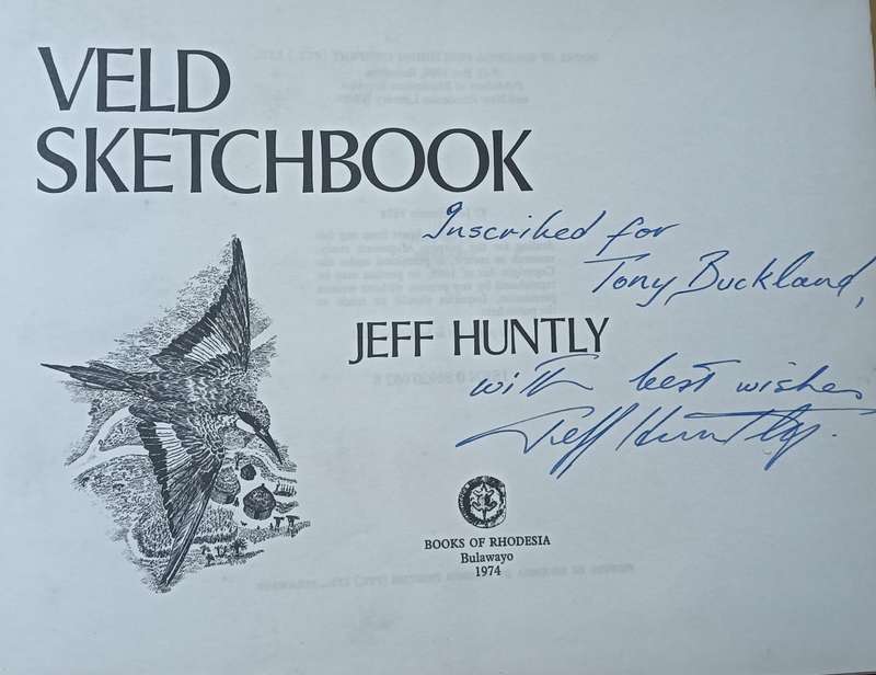 Veld Sketchbook - Jeff Huntley - Hardcover - 168 pages - Inscribed and Signed