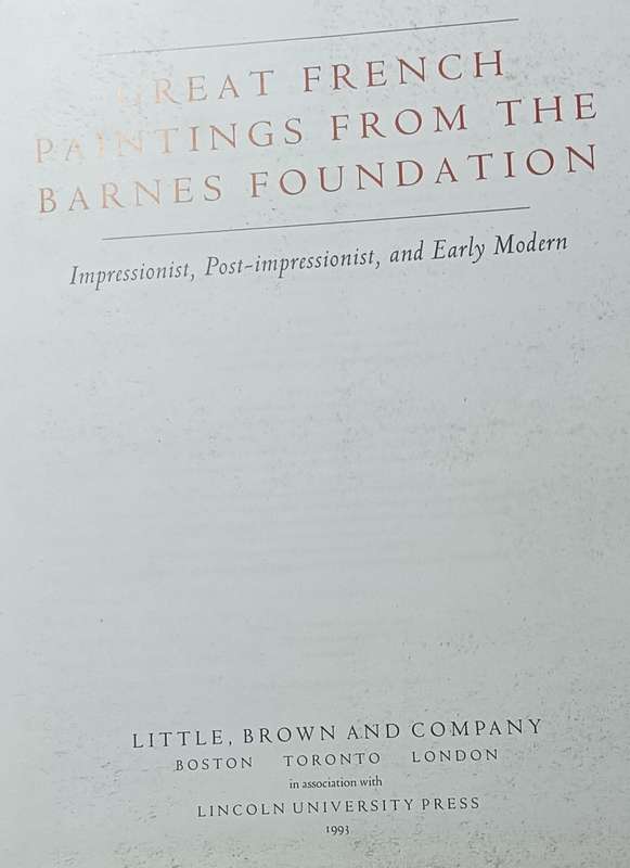 Great French Paintings from the Barnes Foundation - Hardcover - 318 pages