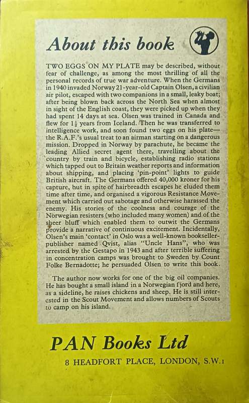 Two Eggs on my plate - Oluf Reed Olsen - Softcover - 271 pages