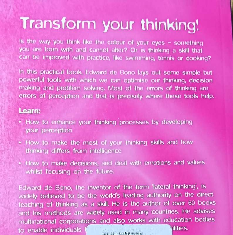 Edward de Bono's Thinking Course - Softcover - 159 pages