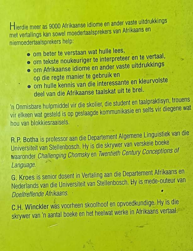 Afrikaanse Idiome en ander Vaste Uitdrukkings - Softcover - 432 pages