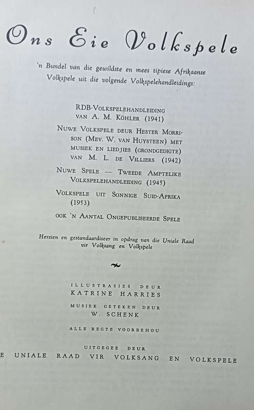 Ons Eie Volkspele - Hardcover - 113 pages