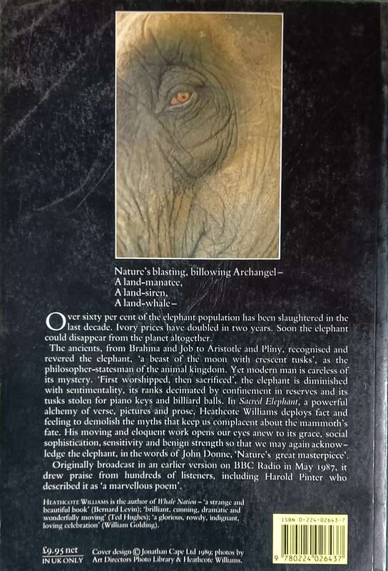 Sacred Elephant - Heathcote Williams - Softcover - 175 pages