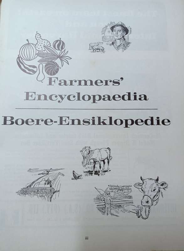 Farmers' Encyclopaedia / Boere-Ensiklopedie - Maurel, Carole (compiler) - Hardcover - 1211 pages